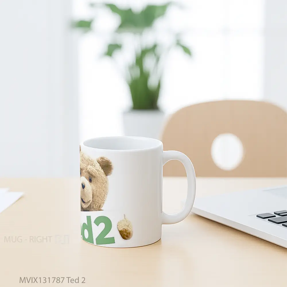 Mug Ted 2 Gelas Keramik Unik - All-side / Desain