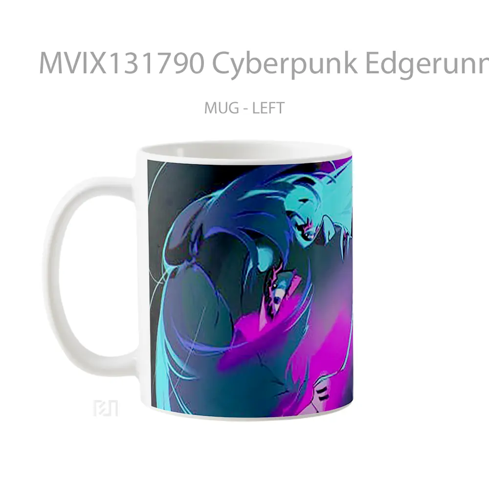 Mug Cyberpunk Edgerunners Lucy V2 Cangkir Gamer - All-side / Desain