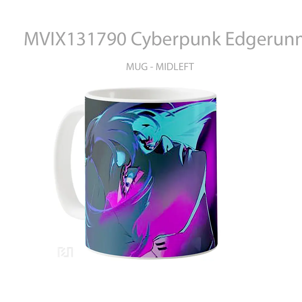 Mug Cyberpunk Edgerunners Lucy V2 Cangkir Gamer - All-side / Desain
