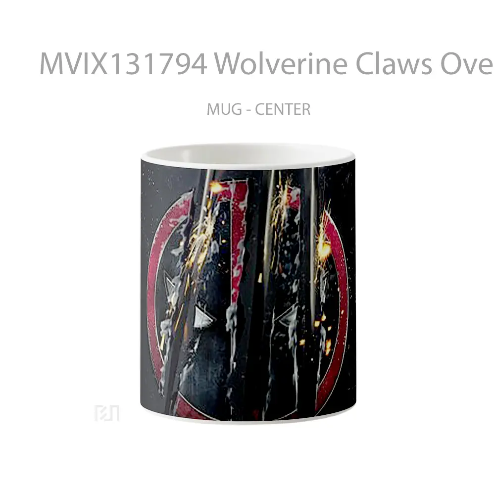 Mug Wolverine Claws Over Deadpool Gelas Superhero