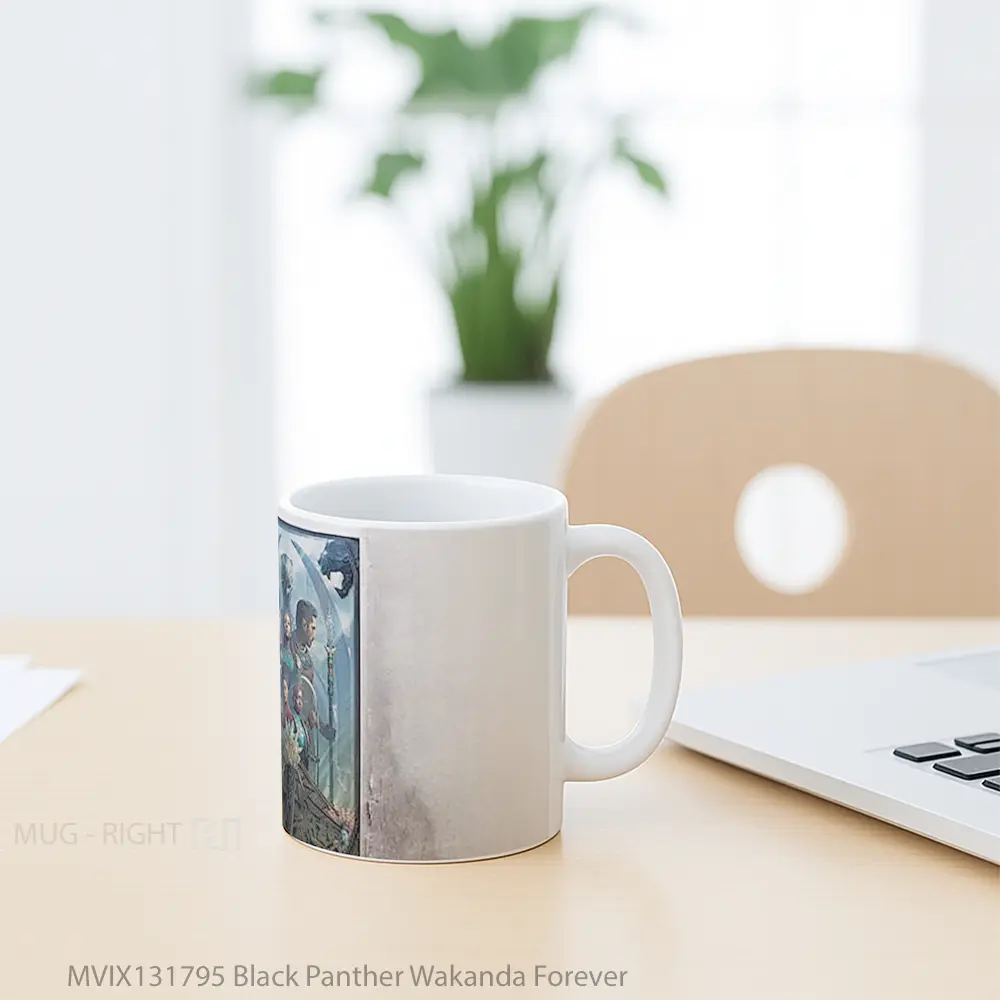 Mug Black Panther Wakanda Forever Gelas Superhero - All-side / Desain