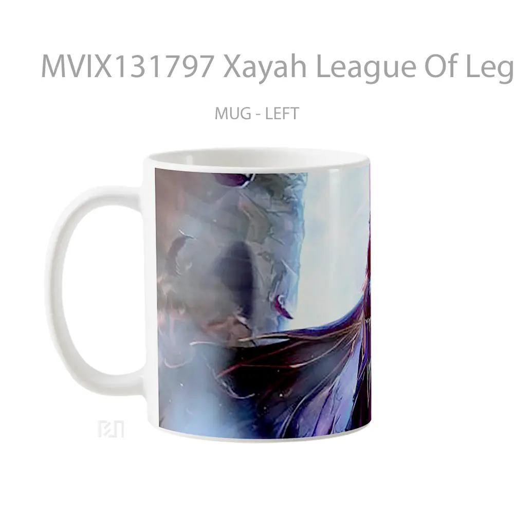 Mug Xayah League Of Legends V2 Cangkir Gamer - All-side / Desain