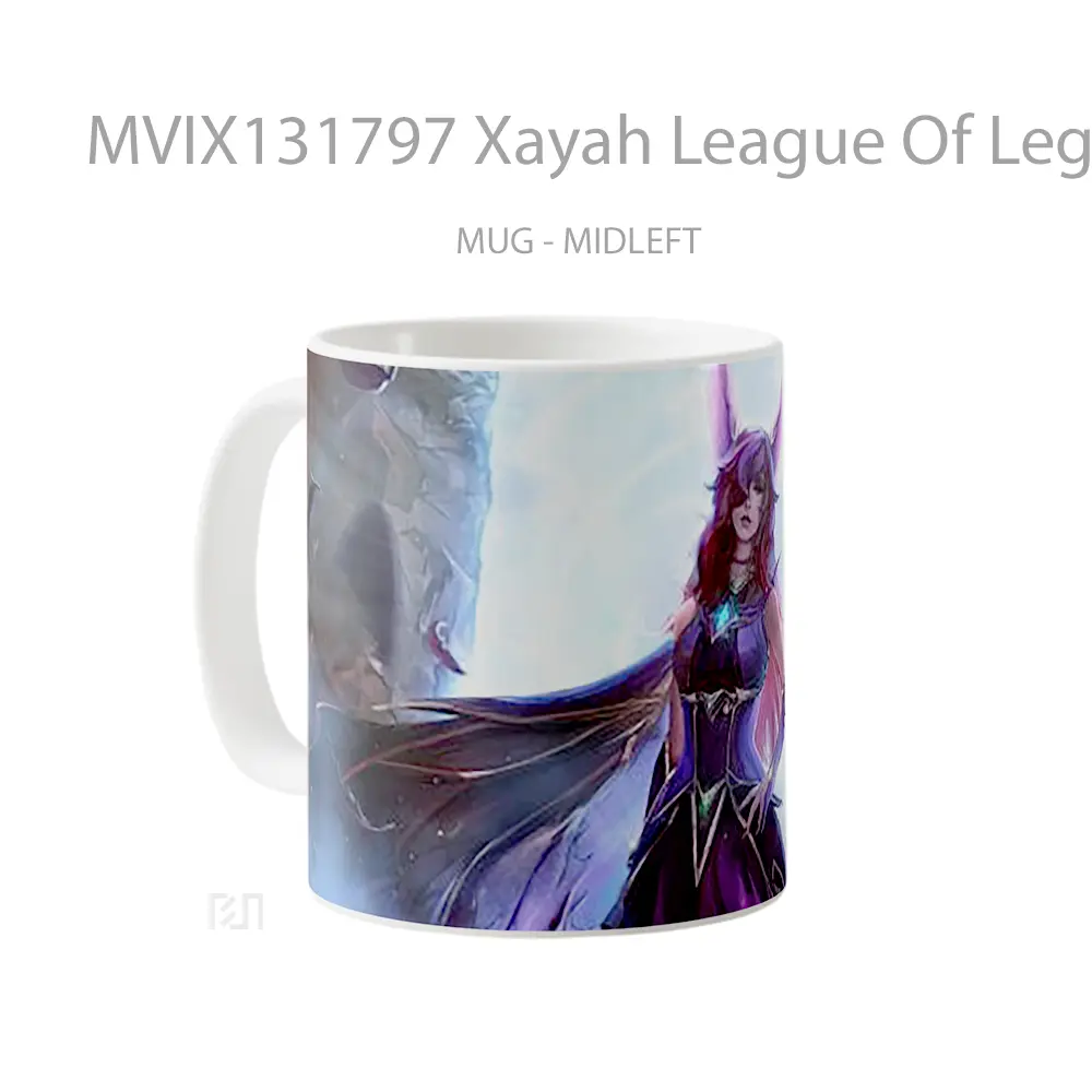 Mug Xayah League Of Legends V2 Cangkir Gamer - All-side / Desain