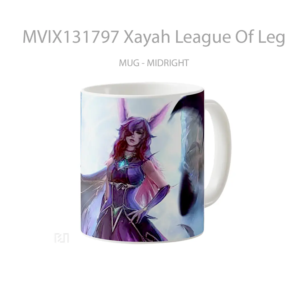 Mug Xayah League Of Legends V2 Cangkir Gamer - All-side / Desain
