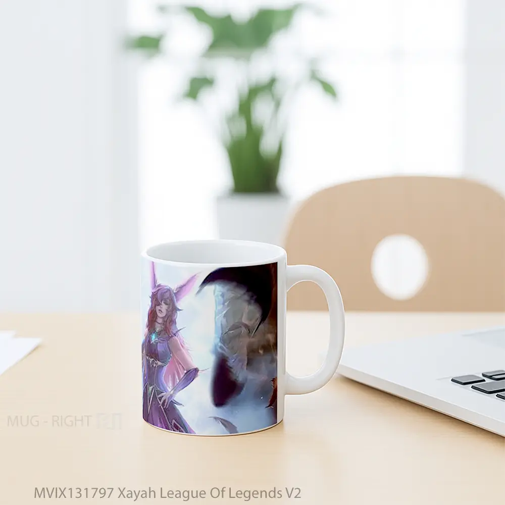 Mug Xayah League Of Legends V2 Cangkir Gamer - All-side / Desain