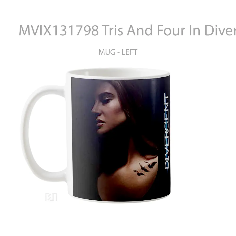 Mug Tris And Four In Divergent Gelas Keramik Unik - All-side / Desain