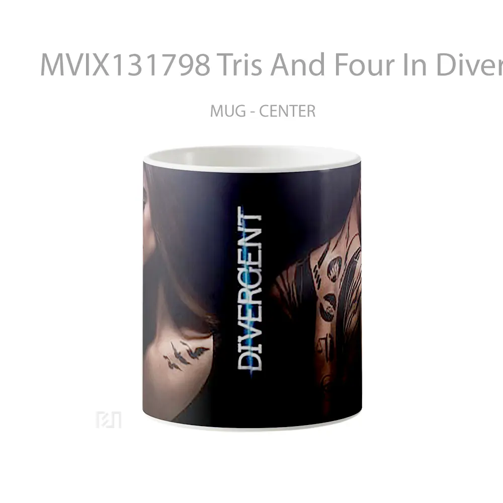 Mug Tris And Four In Divergent Gelas Keramik Unik