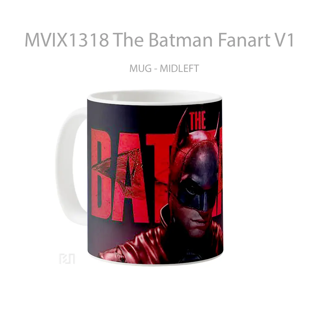 Mug The Batman Fanart V1 Gelas Superhero - All-side / Desain