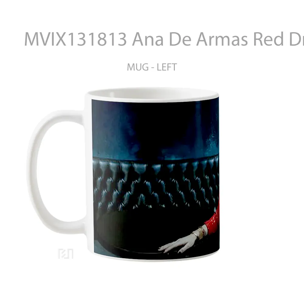 Mug Ana De Armas Red Dress V1 Gelas Keramik Unik - All-side / Desain