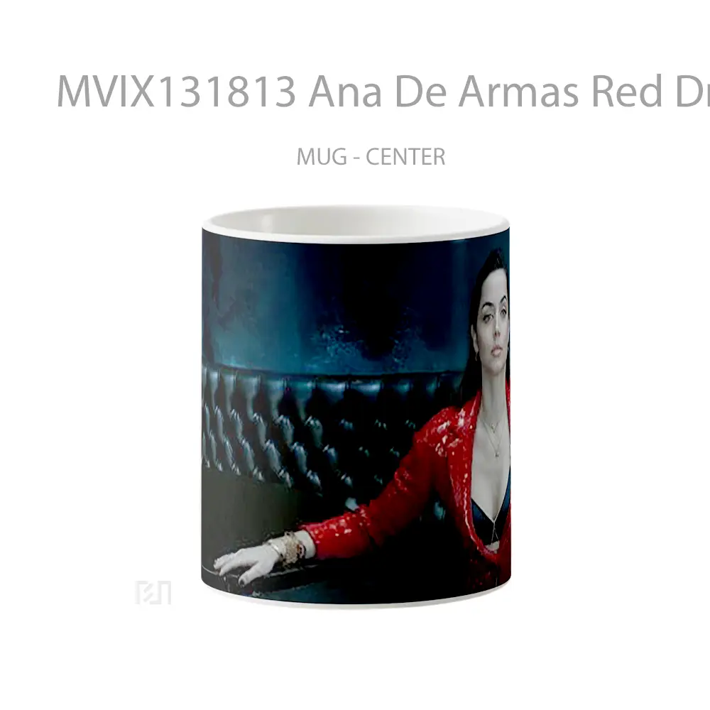 Mug Ana De Armas Red Dress V1 Gelas Keramik Unik