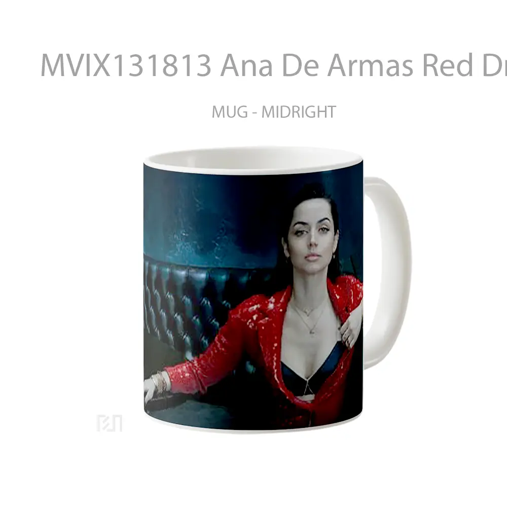 Mug Ana De Armas Red Dress V1 Gelas Keramik Unik - All-side / Desain