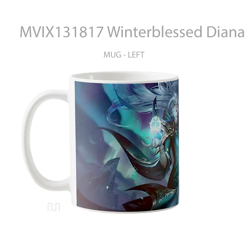 Mug Winterblessed Diana League Of Legends Cangkir Gamer - All-side / Desain