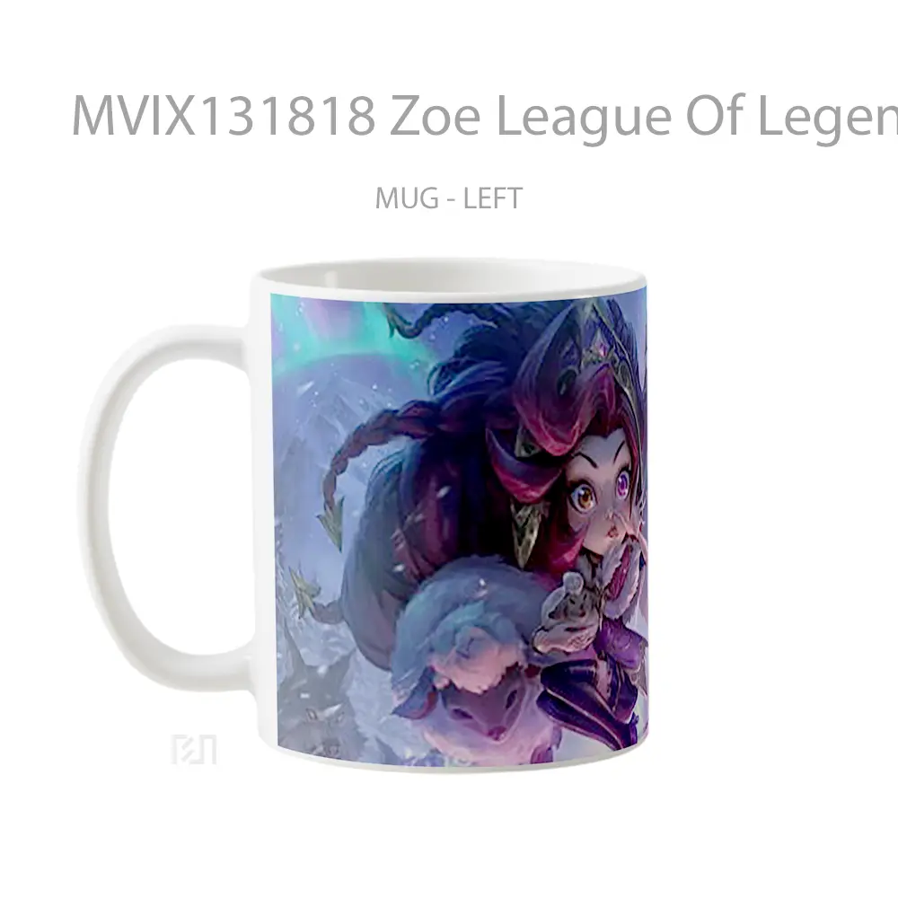Mug Zoe League Of Legends V2 Cangkir Gamer - All-side / Desain