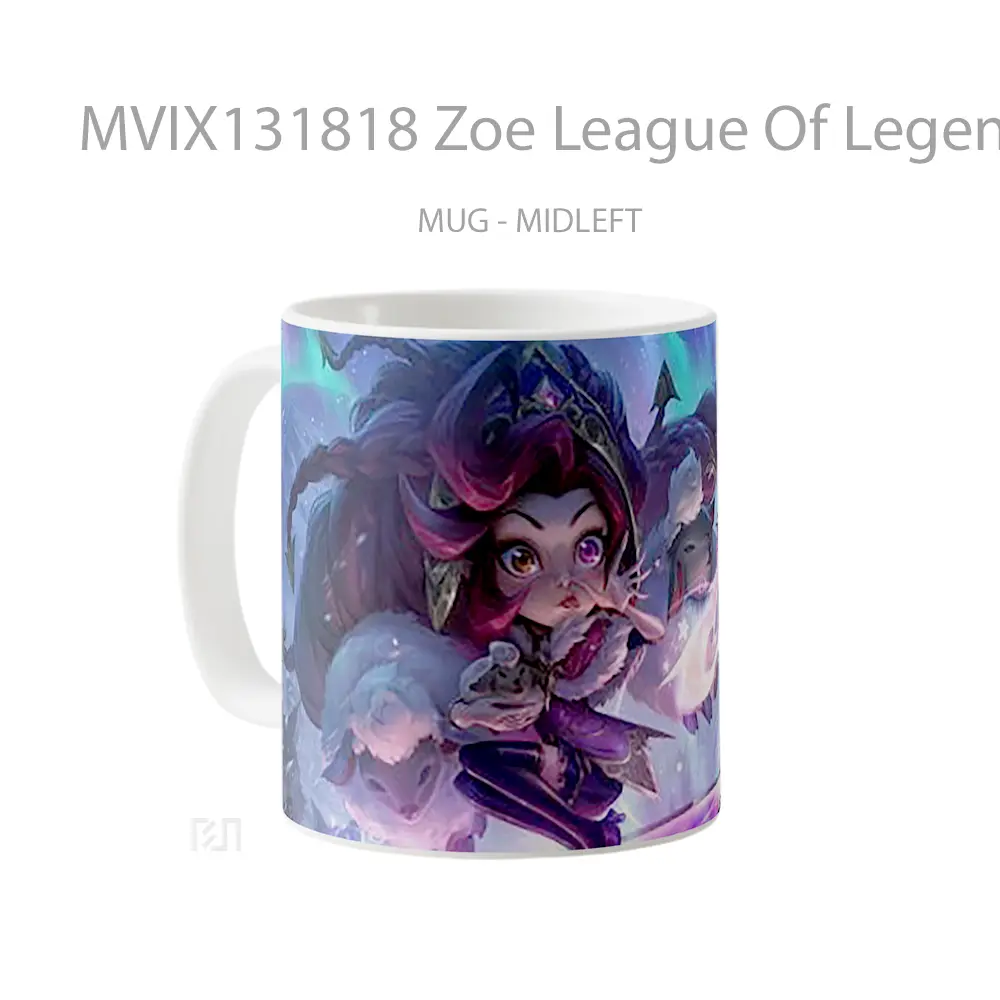 Mug Zoe League Of Legends V2 Cangkir Gamer - All-side / Desain