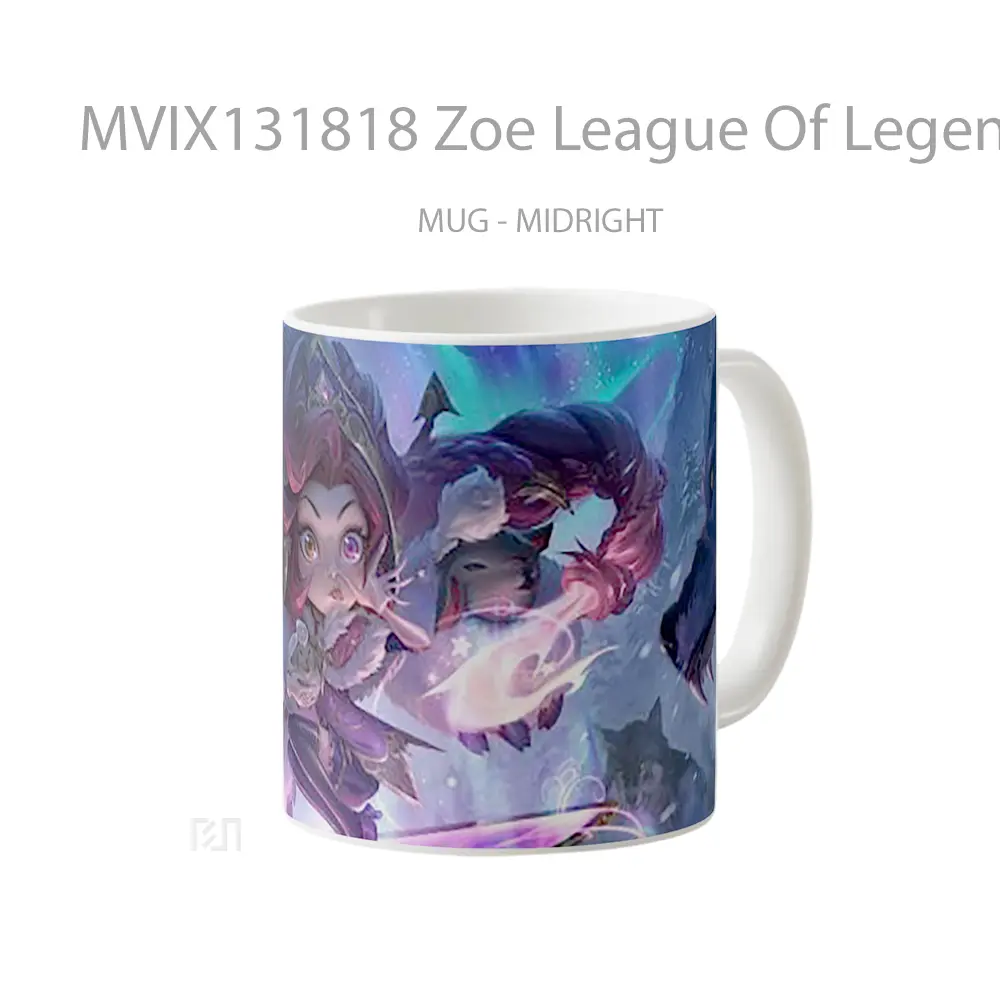 Mug Zoe League Of Legends V2 Cangkir Gamer - All-side / Desain