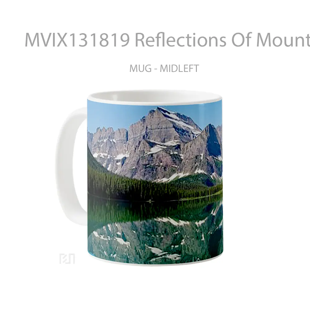 Mug Reflections Of Mountains Gelas Pemandangan Alam - All-side / Desain