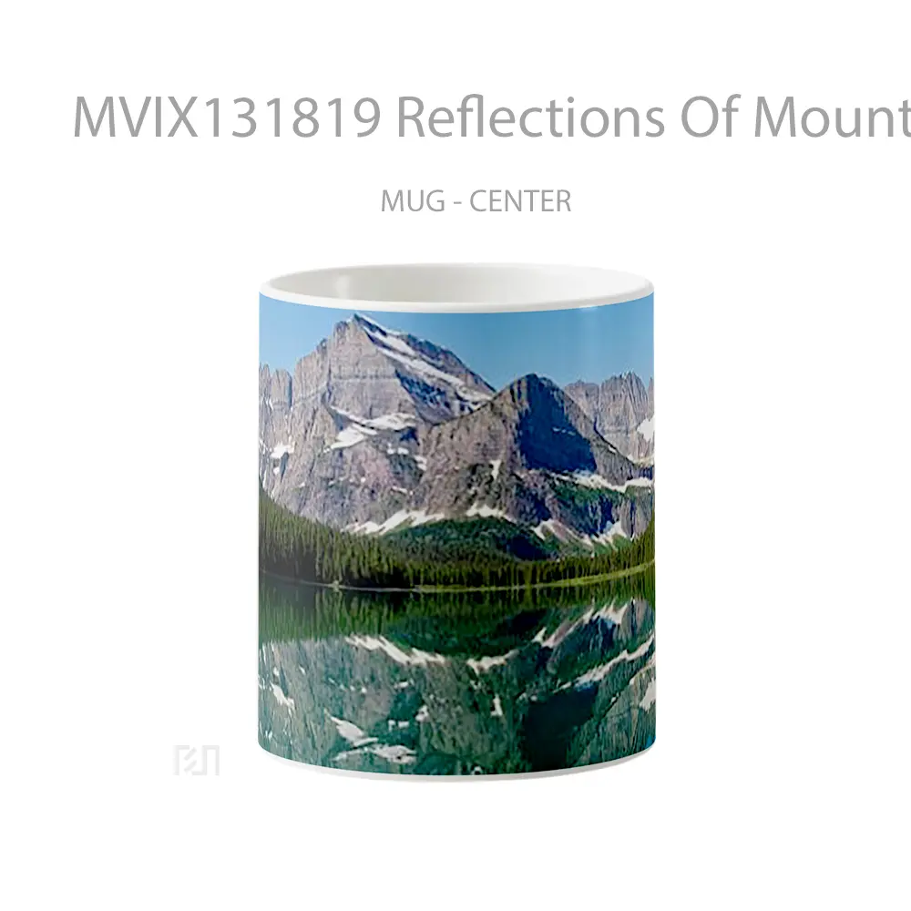 Mug Reflections Of Mountains Gelas Pemandangan Alam