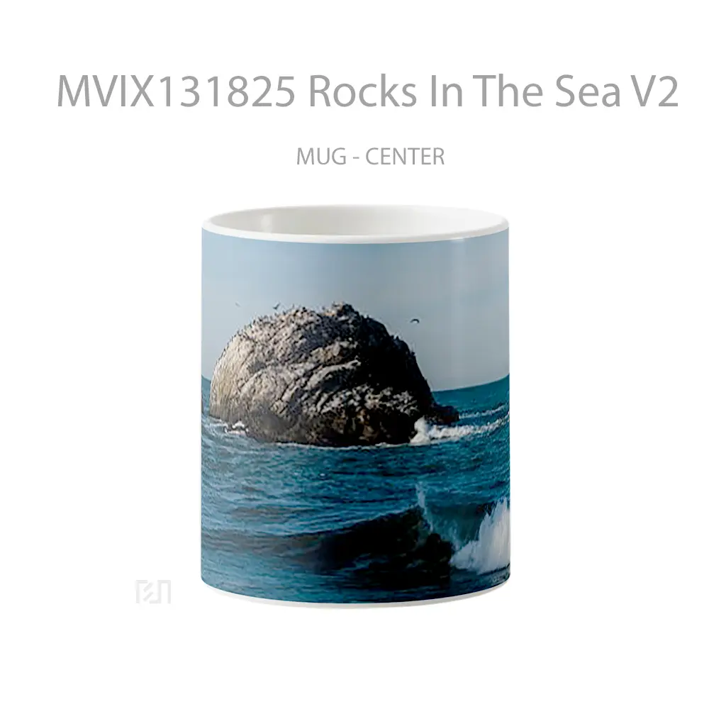 Mug Rocks In The Sea V2 Gelas Pemandangan Alam