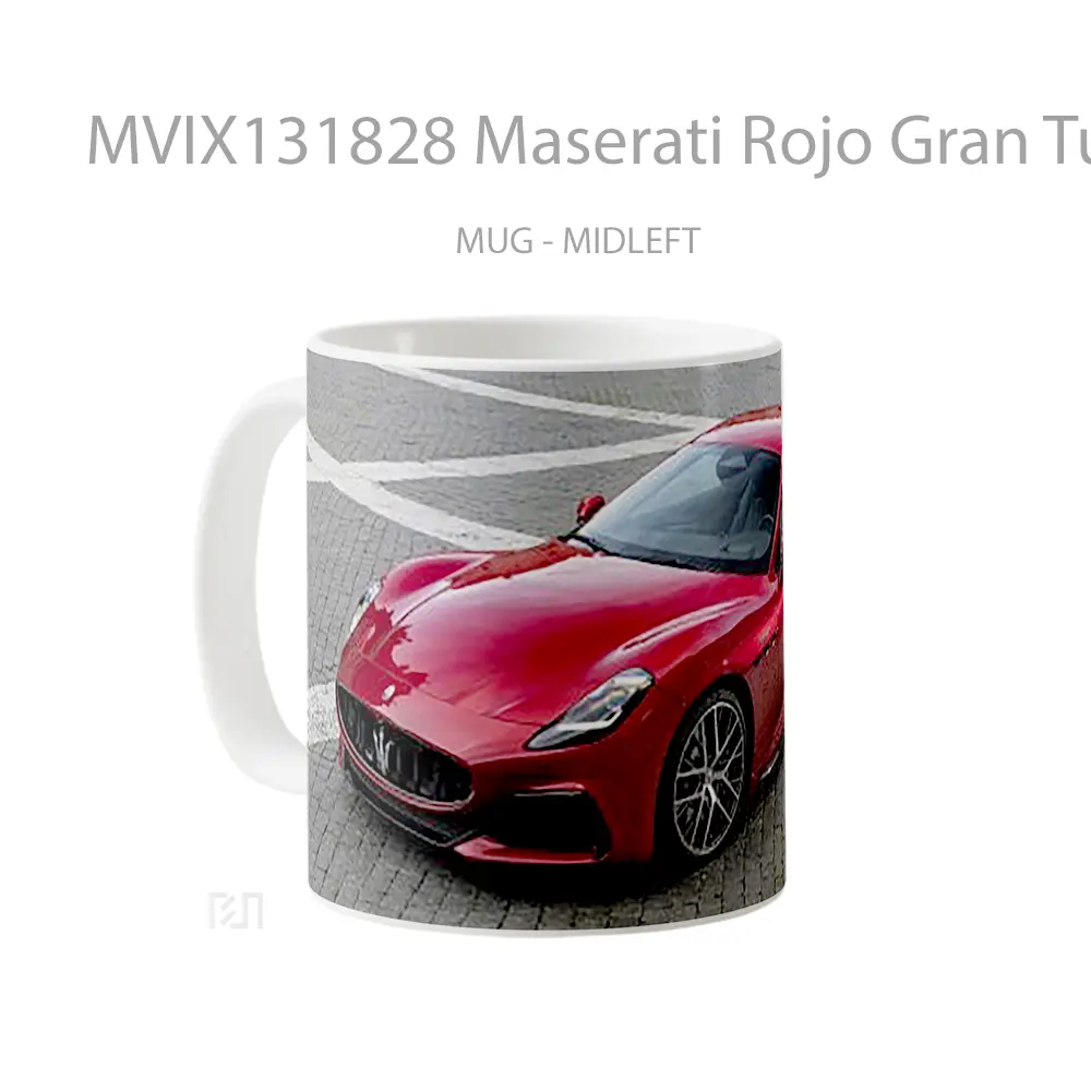 Mug Maserati Rojo Gran Turismo Trofeo Gelas Keramik Unik - All-side / Desain