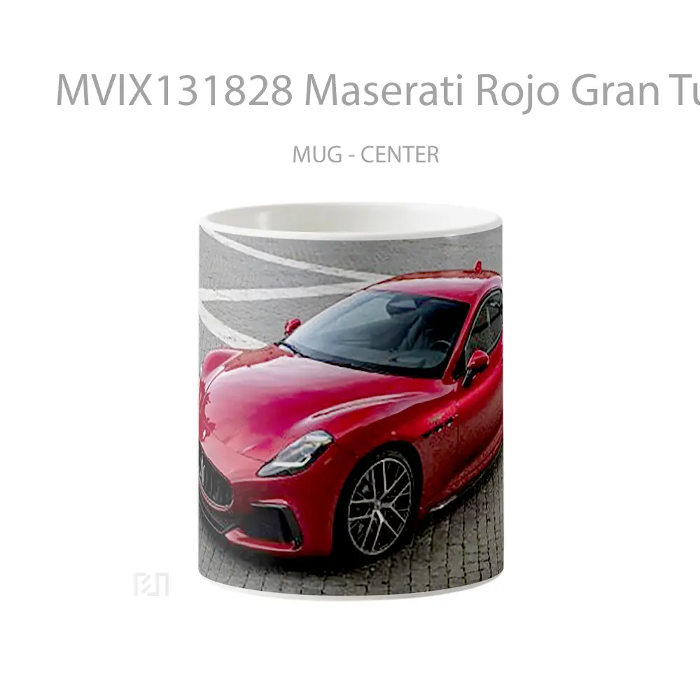 Mug Maserati Rojo Gran Turismo Trofeo Gelas Keramik Unik