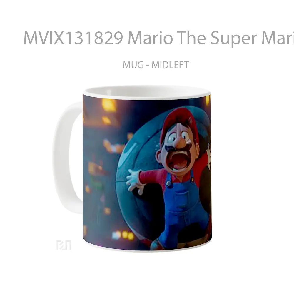 Mug Mario The Super Mario Bros Gelas Keramik Unik - All-side / Desain