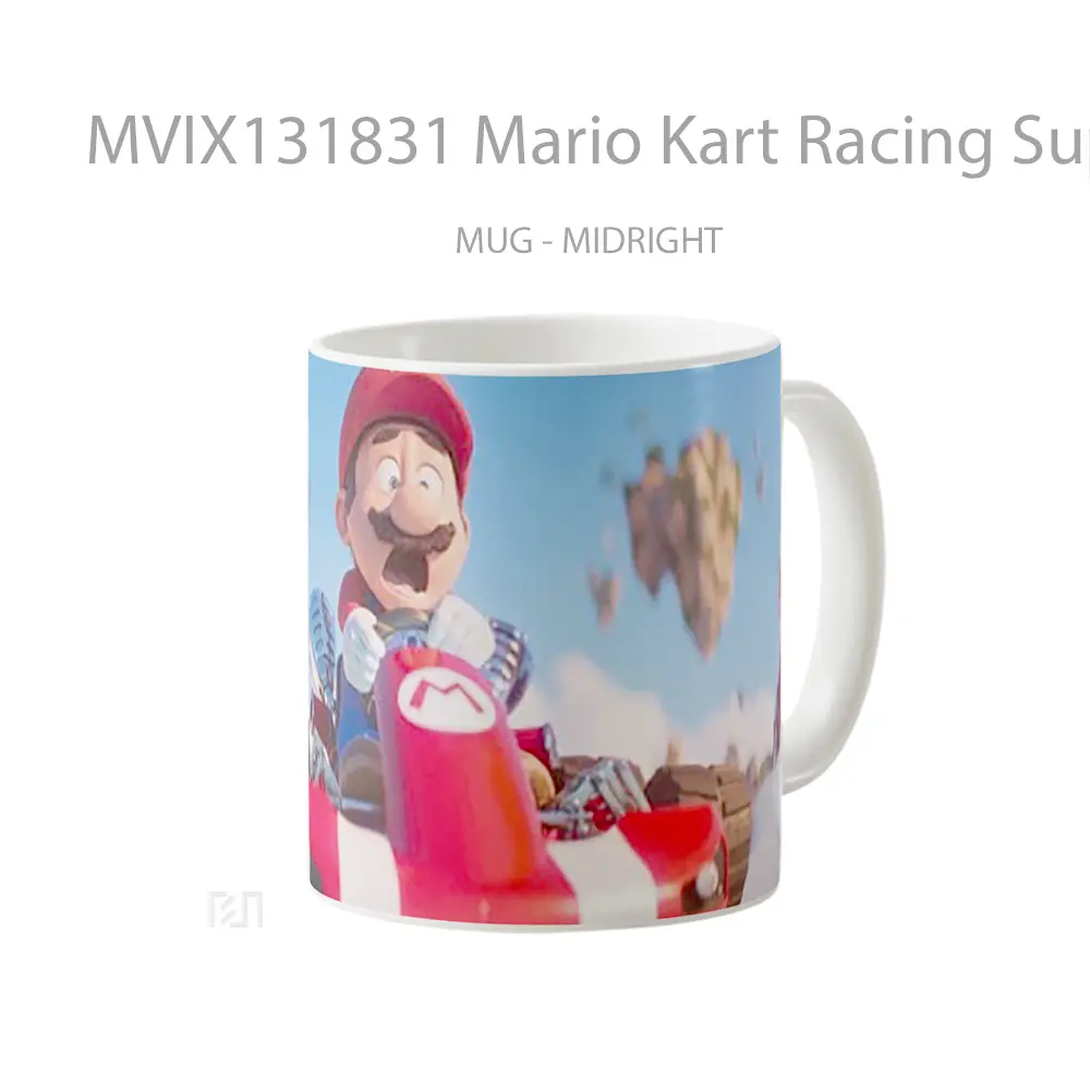 Mug Mario Kart Racing Super Mario Bros Movie Gelas Keramik Unik - All-side / Desain
