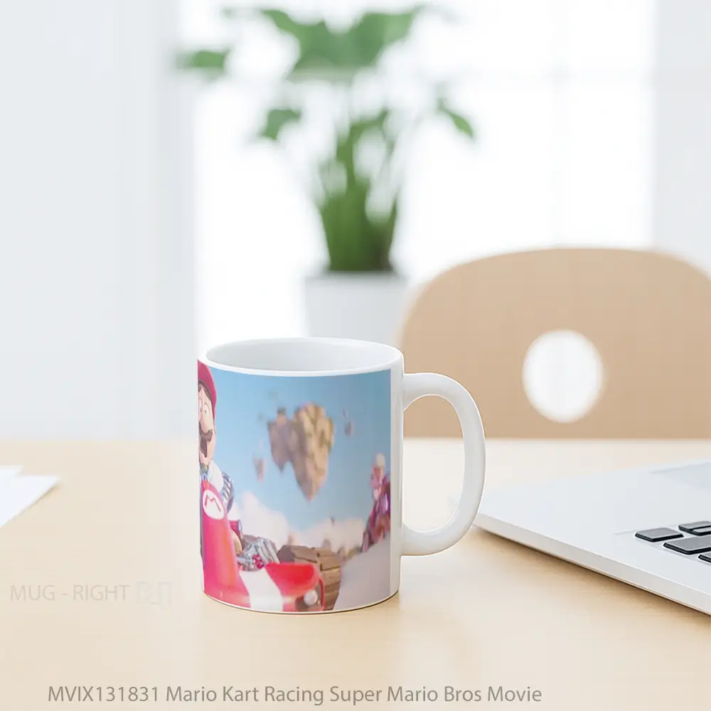 Mug Mario Kart Racing Super Mario Bros Movie Gelas Keramik Unik - All-side / Desain