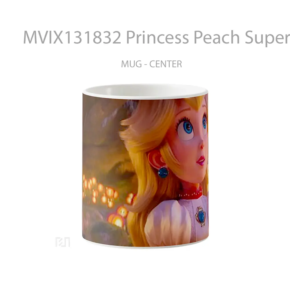 Mug Princess Peach Super Mario Bros Movie Gelas Keramik Unik