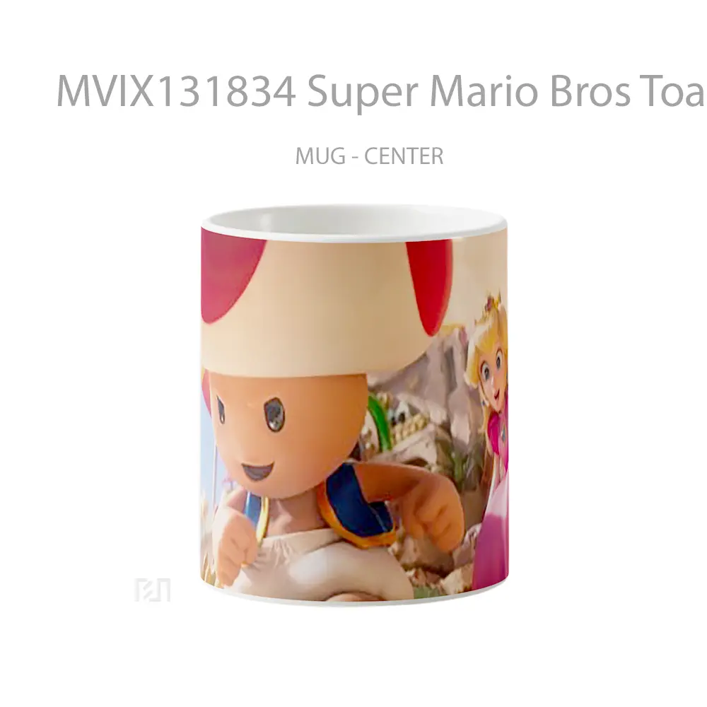 Mug Super Mario Bros Toad Princess Peach Gelas Keramik Unik