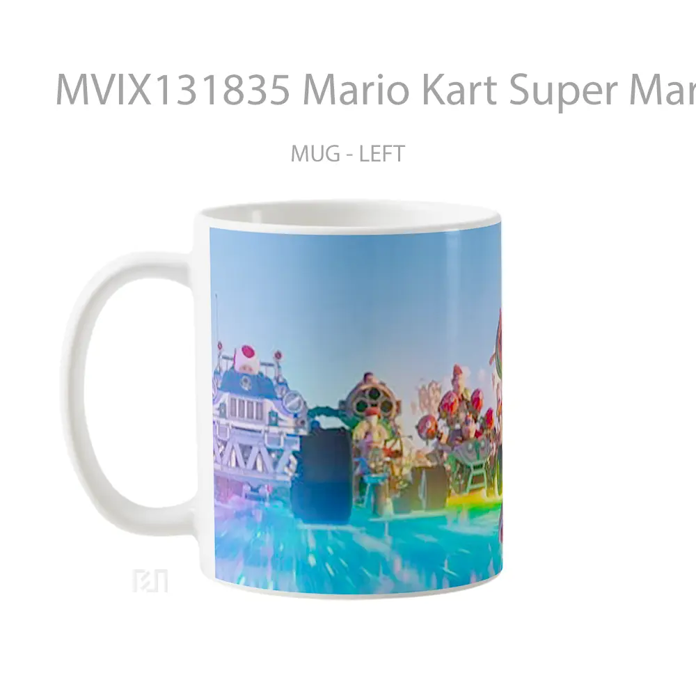 Mug Mario Kart Super Mario Bros Movie Gelas Keramik Unik - All-side / Desain