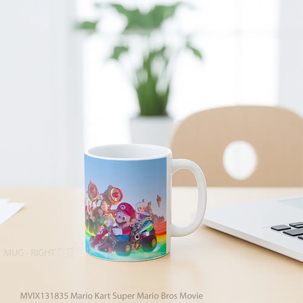 Mug Mario Kart Super Mario Bros Movie Gelas Keramik Unik - All-side / Desain