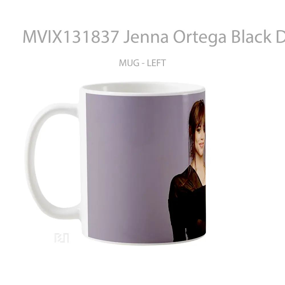 Mug Jenna Ortega Black Dress Gelas Keramik Unik - All-side / Desain