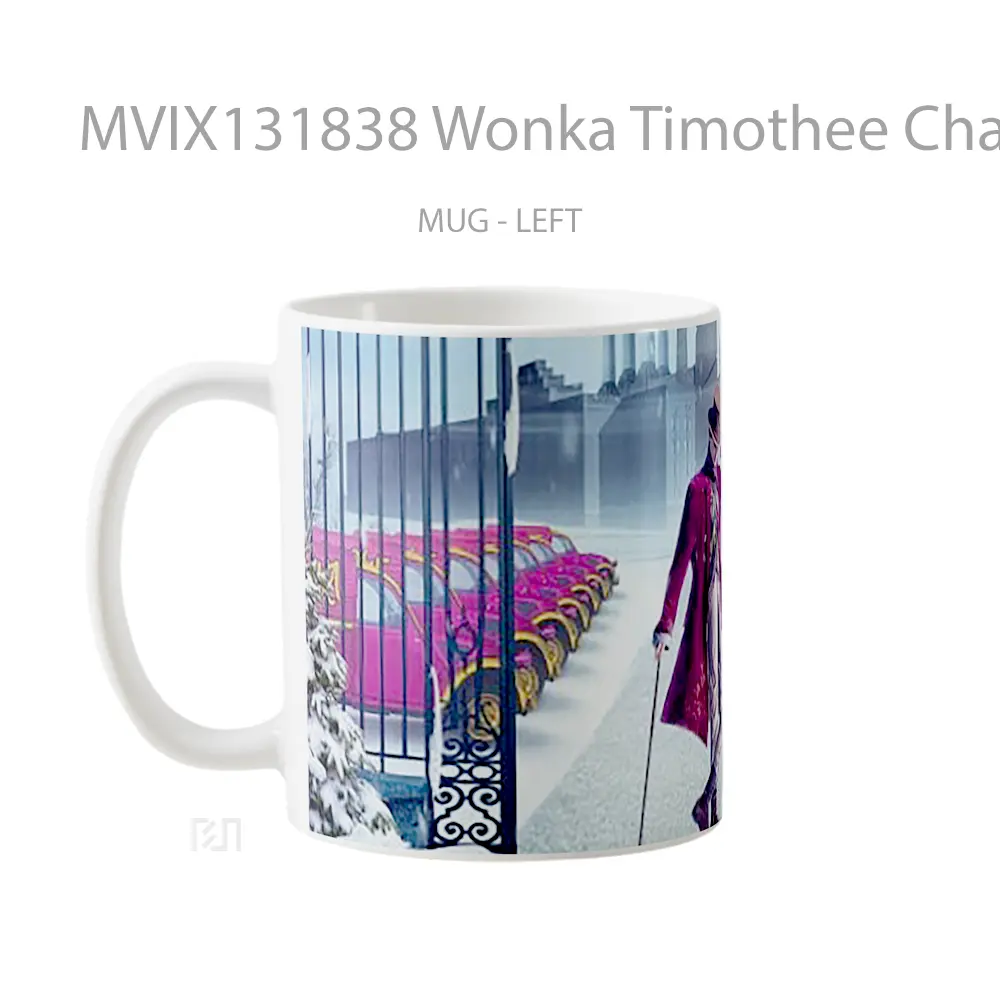 Mug Wonka Timothee Chalamet Gelas Keramik Unik - All-side / Desain
