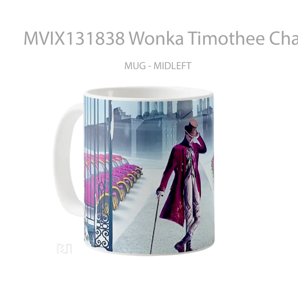 Mug Wonka Timothee Chalamet Gelas Keramik Unik - All-side / Desain