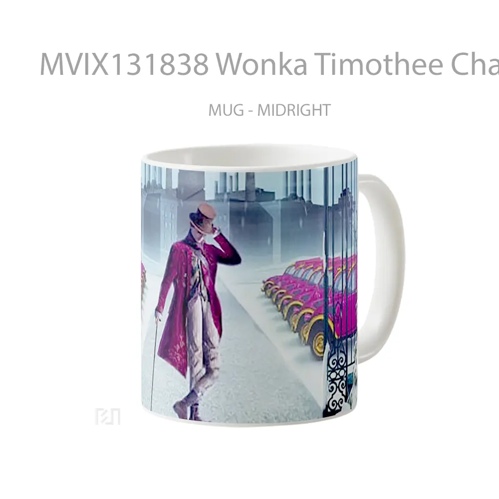 Mug Wonka Timothee Chalamet Gelas Keramik Unik - All-side / Desain