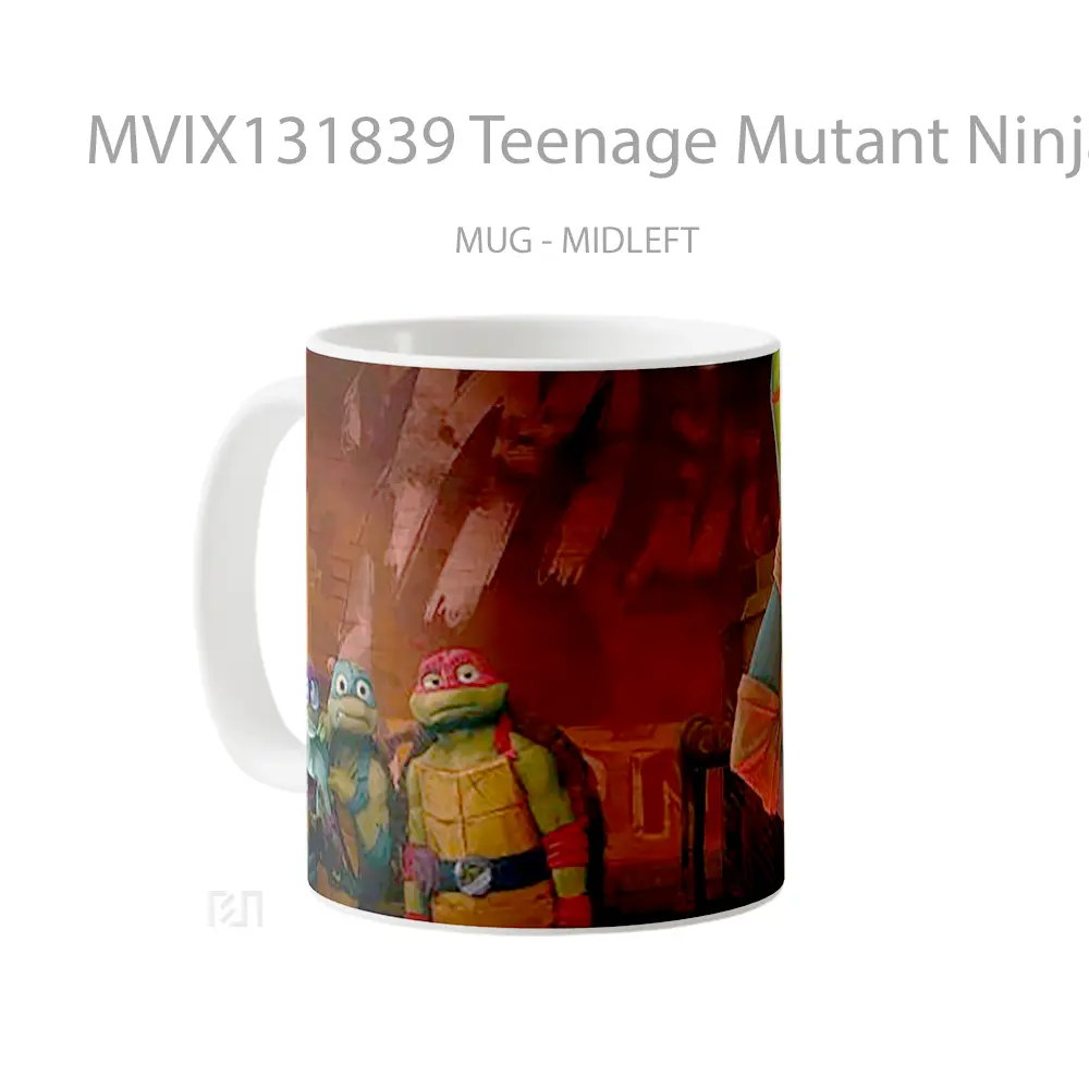 Mug Teenage Mutant Ninja Turtles Mutant Mayhem V1 Gelas Hewan Lucu - All-side / Desain