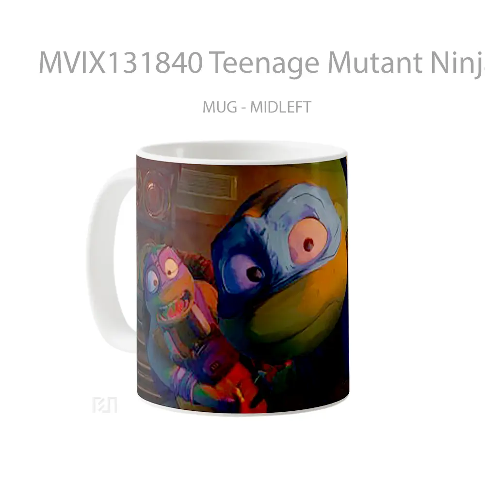 Mug Teenage Mutant Ninja Turtles Mutant Mayhem Raphael And Donatello Gelas Hewan Lucu - All-side / Desain