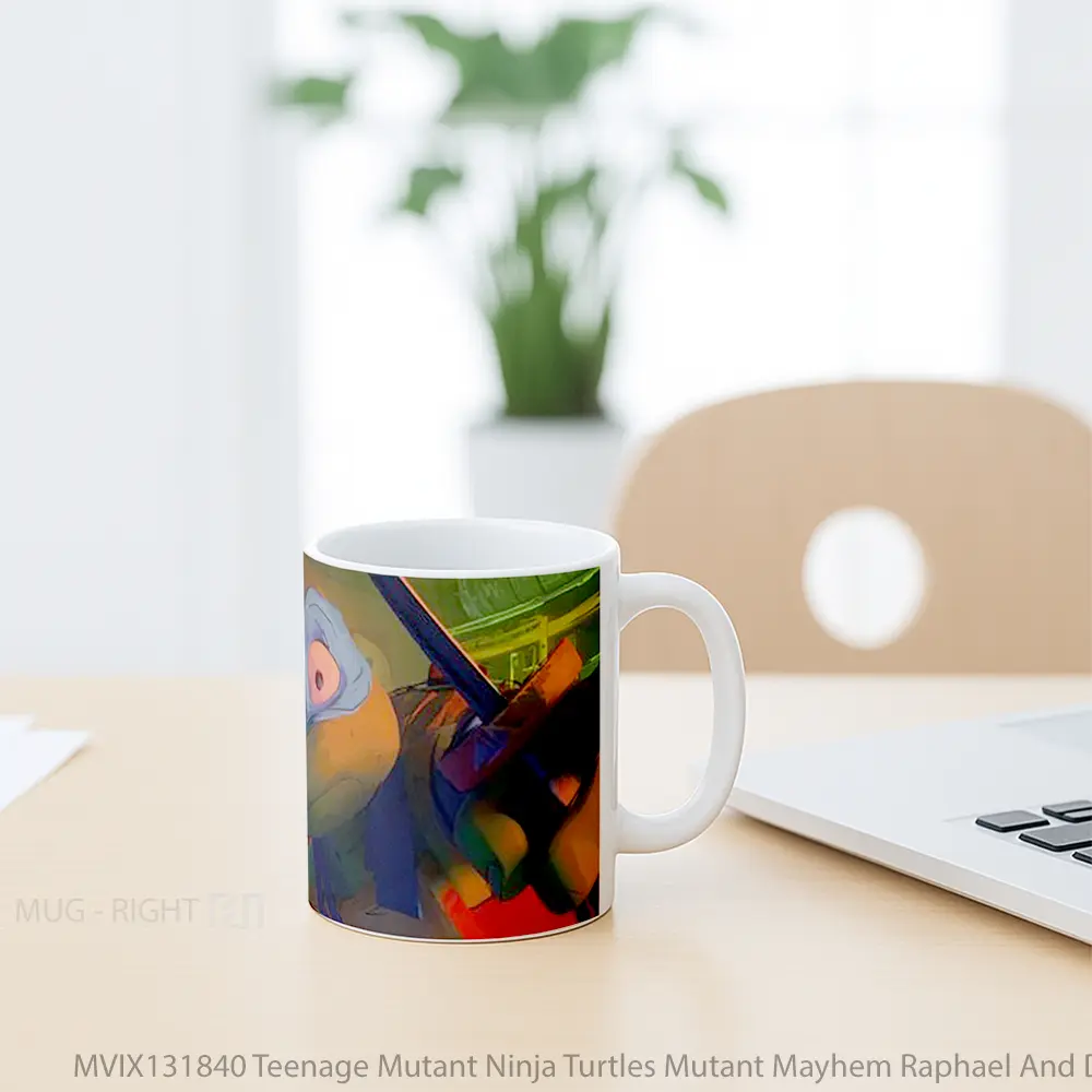 Mug Teenage Mutant Ninja Turtles Mutant Mayhem Raphael And Donatello Gelas Hewan Lucu - All-side / Desain