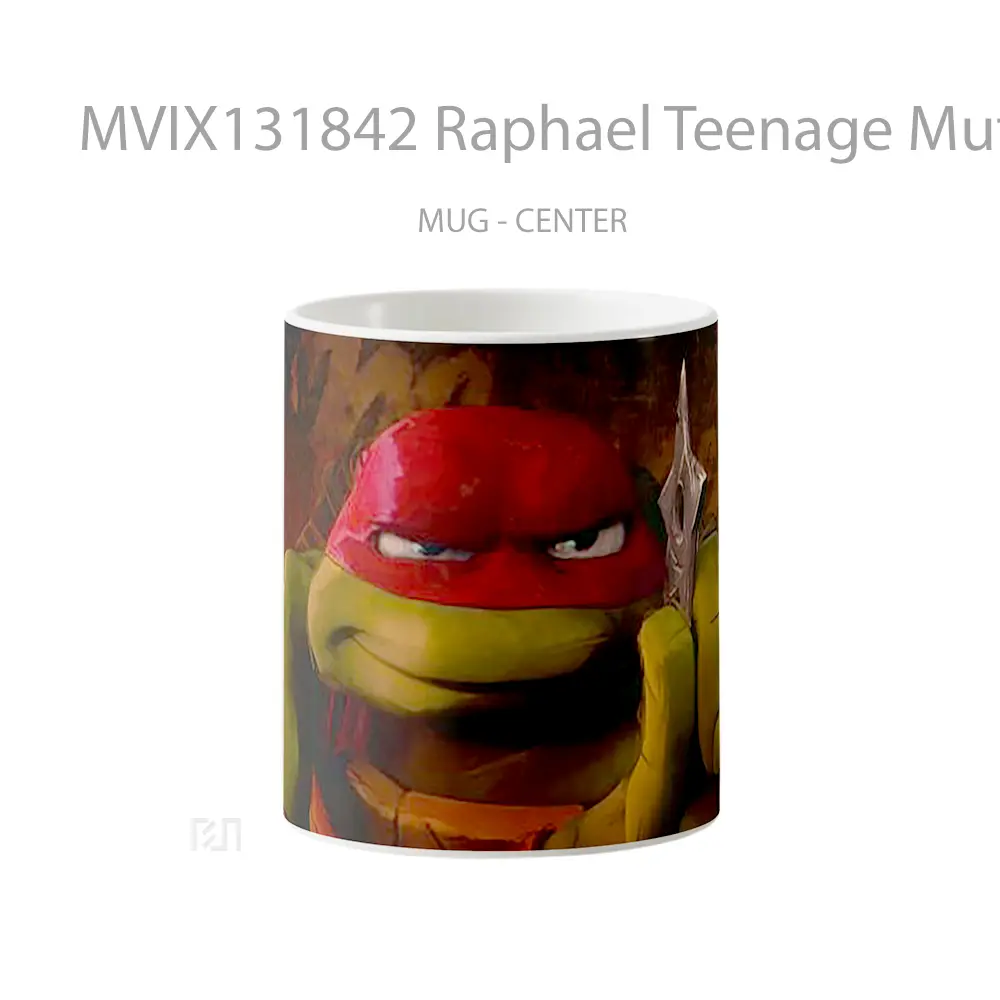 Mug Raphael Teenage Mutant Ninja Turtles Mutant Mayhem Gelas Hewan Lucu