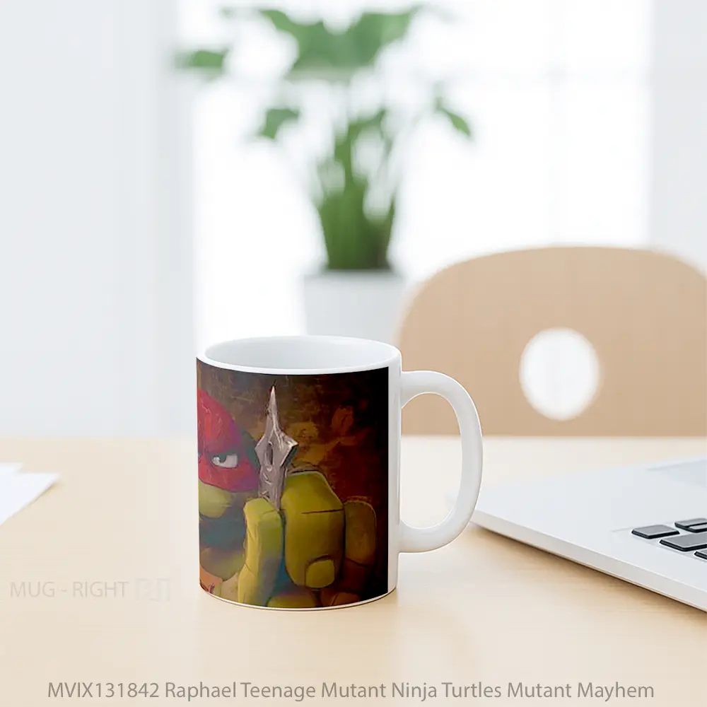 Mug Raphael Teenage Mutant Ninja Turtles Mutant Mayhem Gelas Hewan Lucu - All-side / Desain