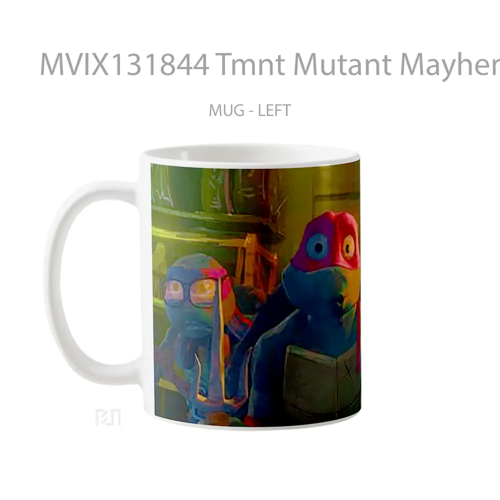 Mug Tmnt Mutant Mayhem Gelas Keramik Unik - All-side / Desain