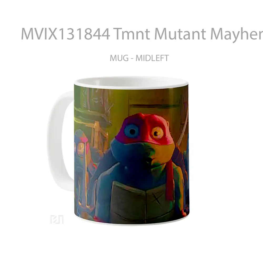 Mug Tmnt Mutant Mayhem Gelas Keramik Unik - All-side / Desain