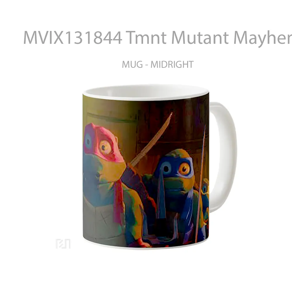 Mug Tmnt Mutant Mayhem Gelas Keramik Unik - All-side / Desain