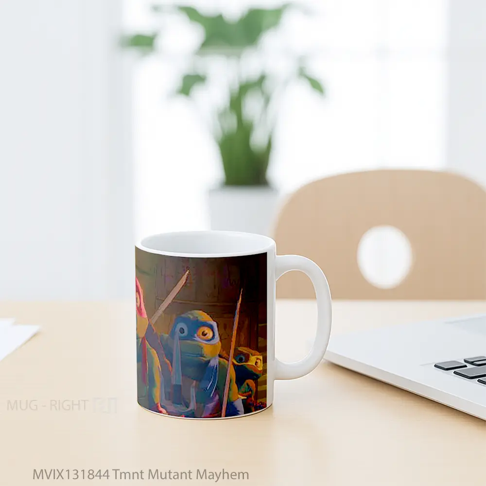 Mug Tmnt Mutant Mayhem Gelas Keramik Unik - All-side / Desain