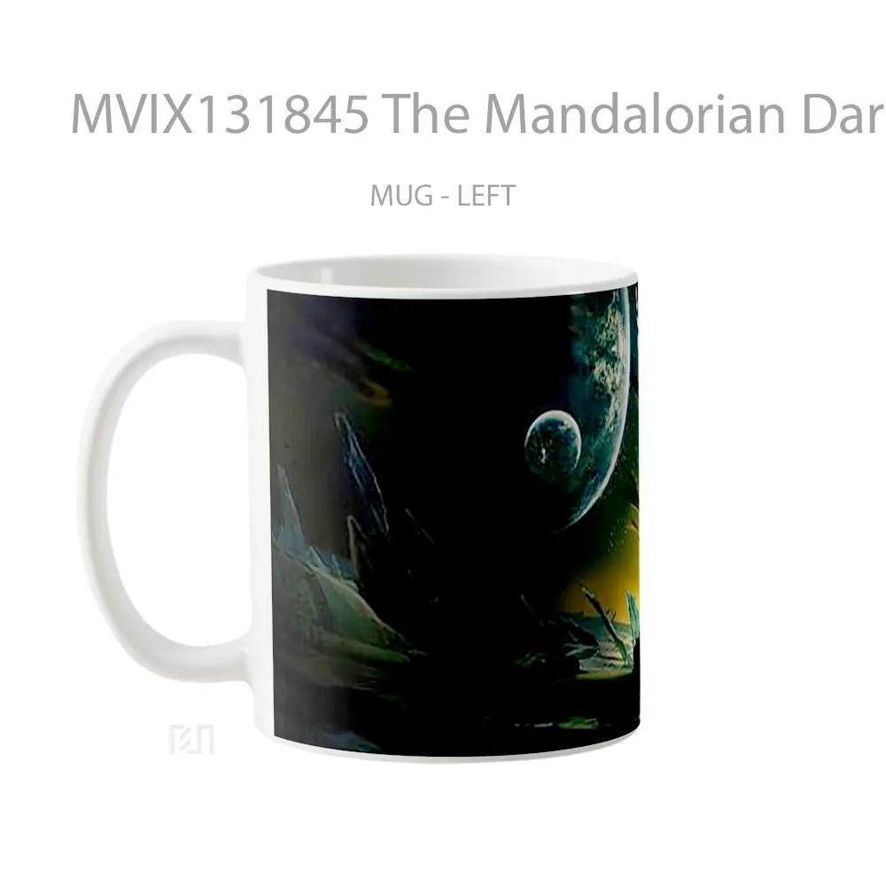 Mug The Mandalorian Darksaber Season 3 Gelas Star Wars - All-side / Desain