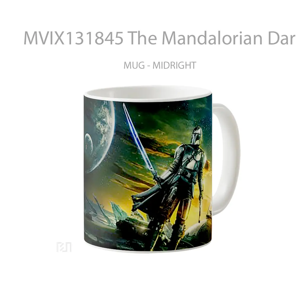 Mug The Mandalorian Darksaber Season 3 Gelas Star Wars - All-side / Desain