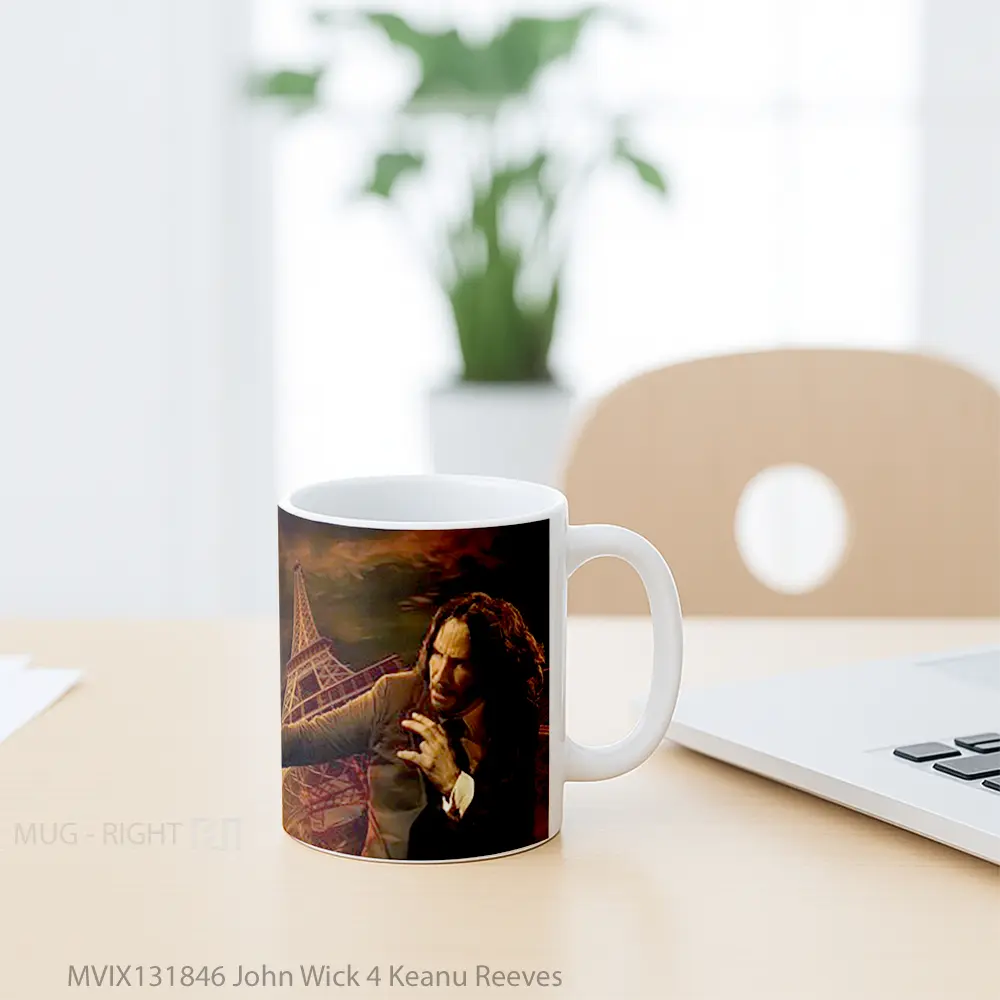Mug John Wick 4 Keanu Reeves Gelas Keramik Unik - All-side / Desain