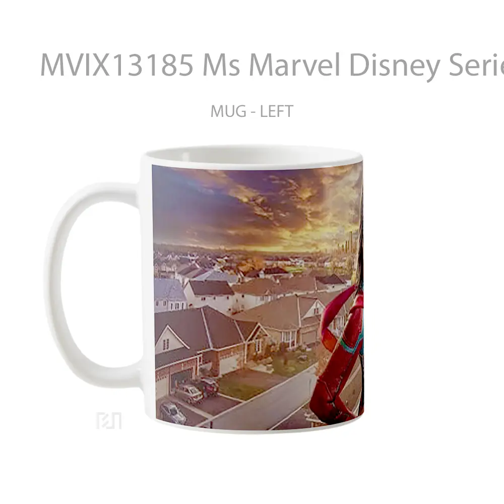 Mug Ms Marvel Disney Series V1 Gelas Superhero - All-side / Desain
