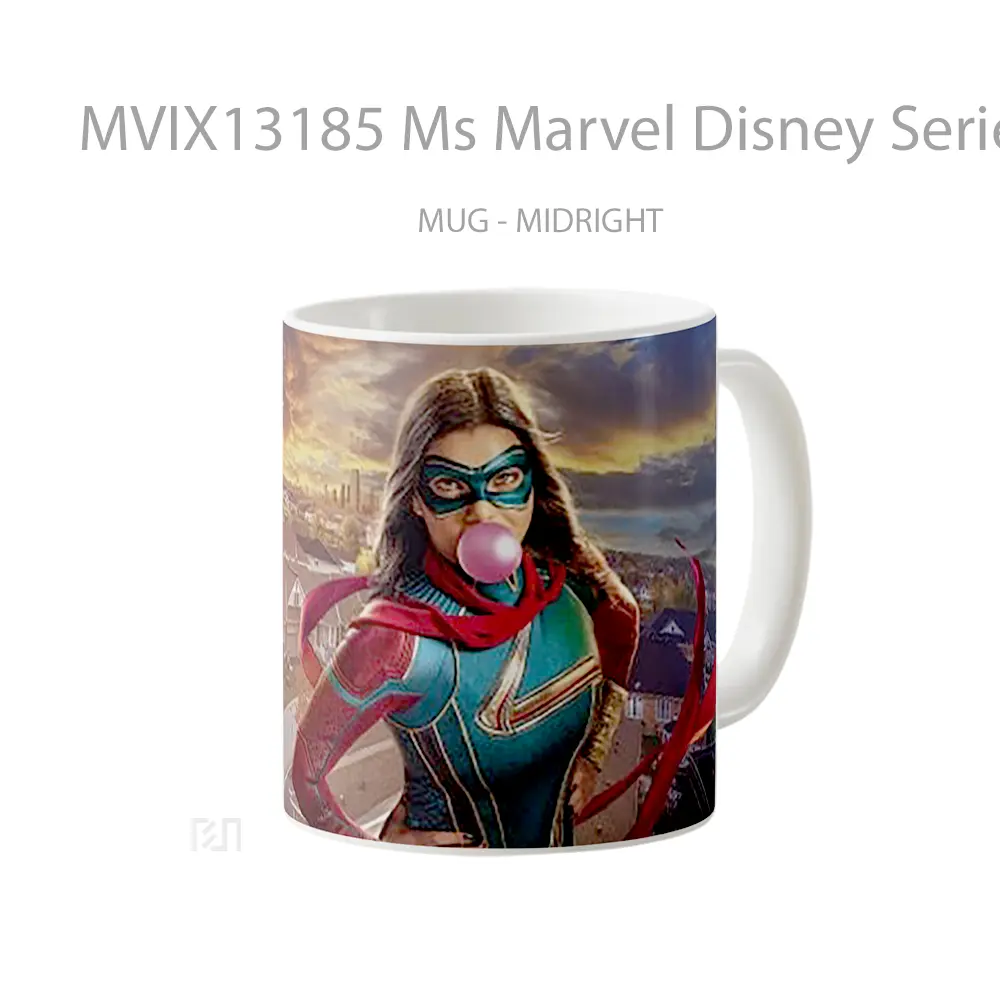 Mug Ms Marvel Disney Series V1 Gelas Superhero - All-side / Desain