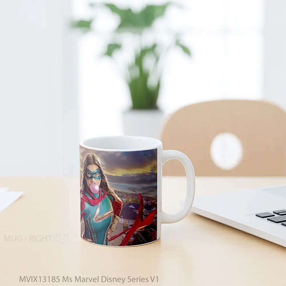 Mug Ms Marvel Disney Series V1 Gelas Superhero - All-side / Desain